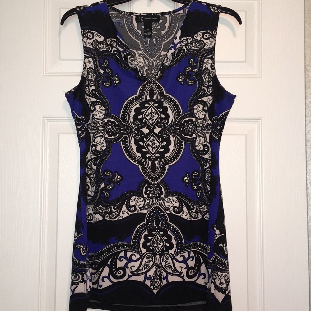 I-N-C Royal Blue shirt